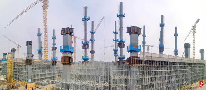 松江枢纽建设新进展：松江站服务中心进入地上主体结构施工阶段(图2)