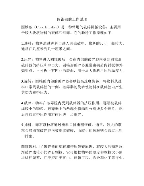 Kaiyun体育网站：圆锥破碎机的工作原理及原理图(图1)