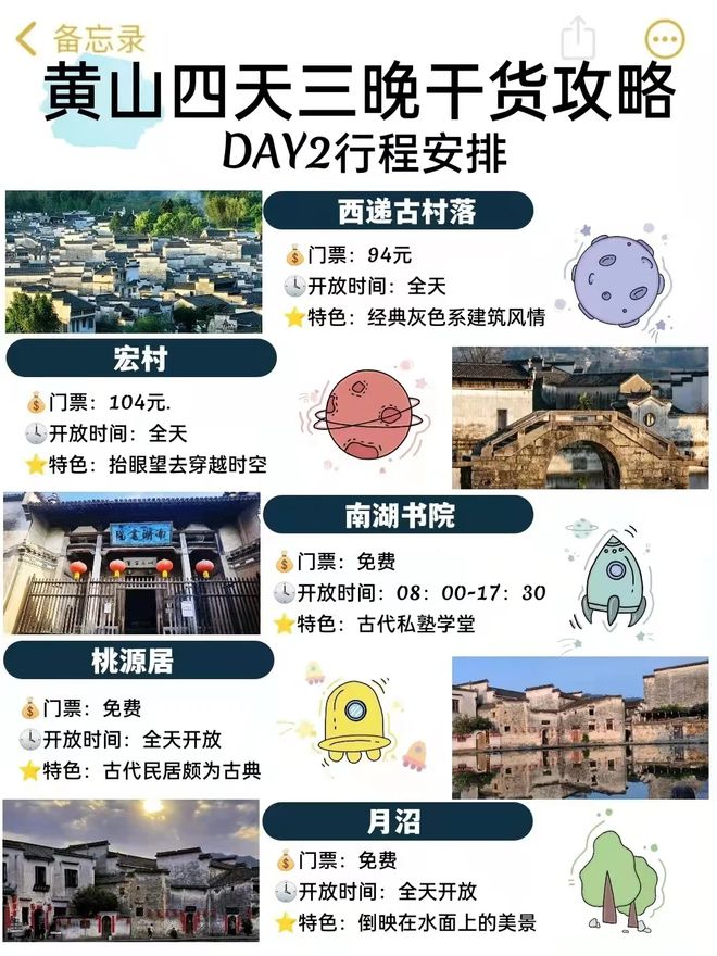 去黄山婺源4天精华游花费多少钱黄山品质游四天详细攻略(图2)